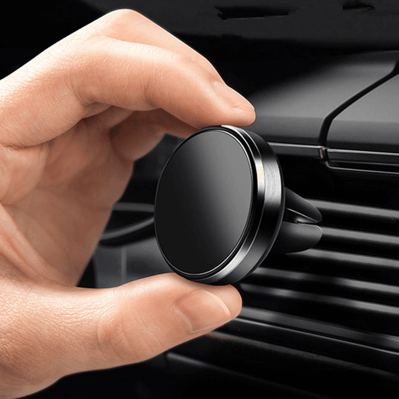 Auto držač za mobilni telefon mini, Magnetni, Crni