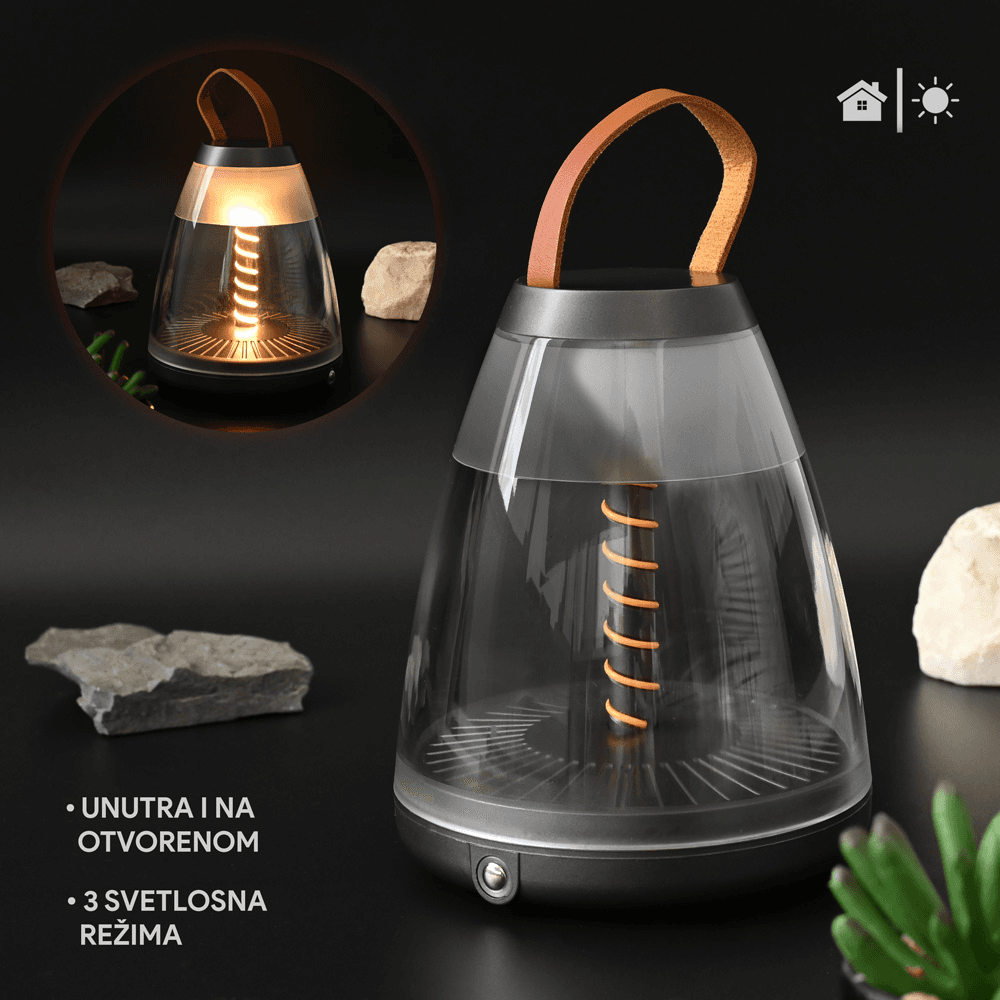 JWD LED Lampa DT001-2 ukrasna, Siva