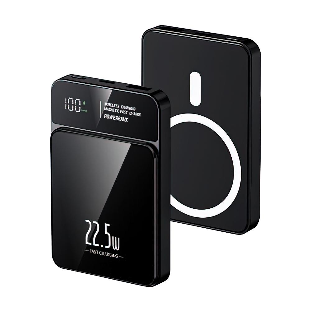 Eksterna baterija MagSafe M50, 15W PD 20W+22.5W Fast, 5000mAh, Crna