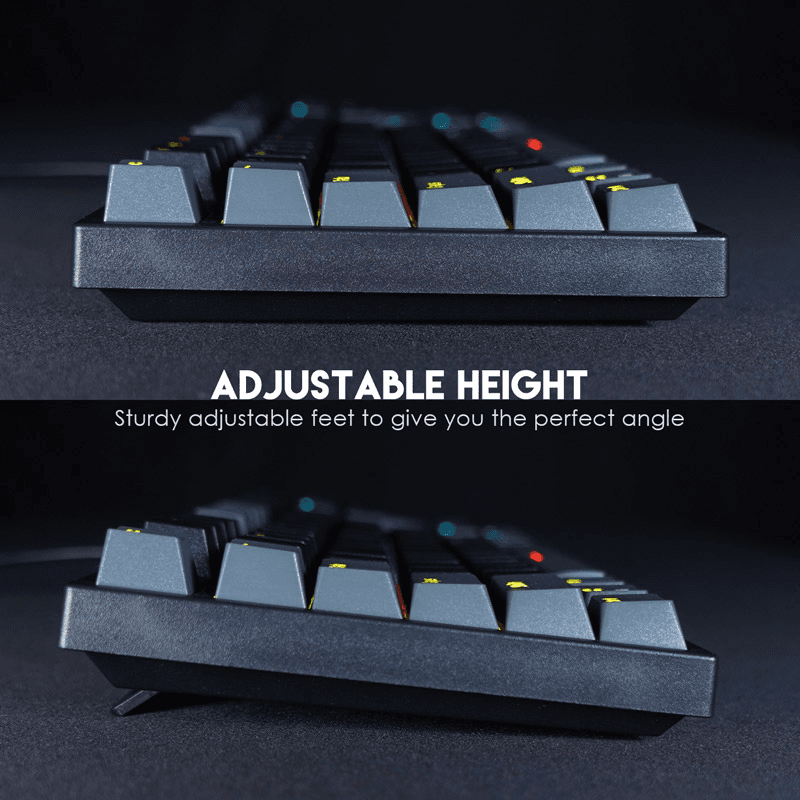 FANTECH Mehanička gaming tastatura MK886 RGB Atom, Siva