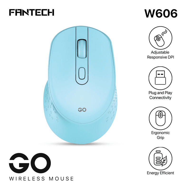 FANTECH Bežični gaming miš W606 GO, Plavi