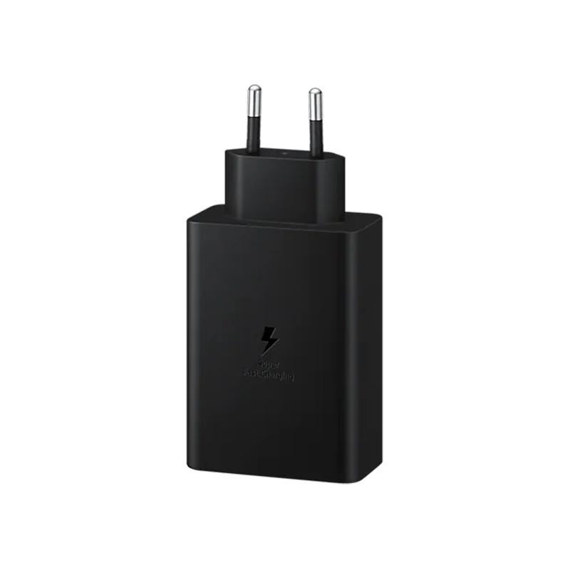 SAMSUNG Punjač 65W 2xUSB + Type C EP-T6530-NBE, Crni