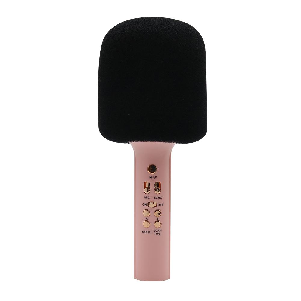 Bluetooth mikrofon Q11, Roze
