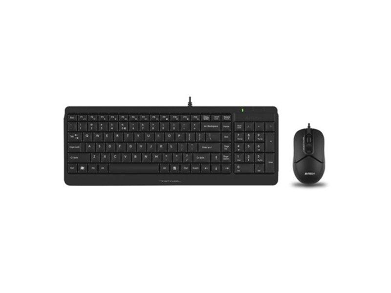 A4 Tech Tastatura i miš USB A4-F1512 YU-LAYOUT, Crni