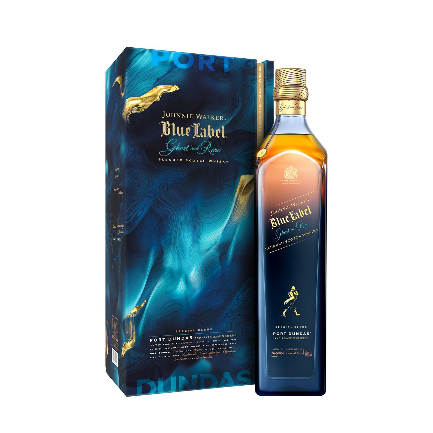 Selected image for JOHNNIE WALKER Blue Ghost&Rare 5 port Dundas viski 0.7l