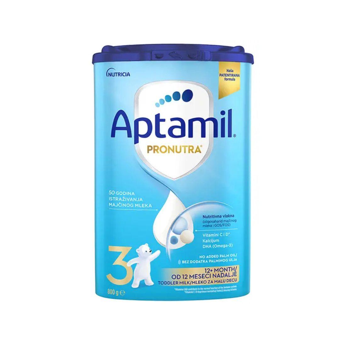 Aptamil Mlečna formula Pronutra 3, 12m+, 800 g