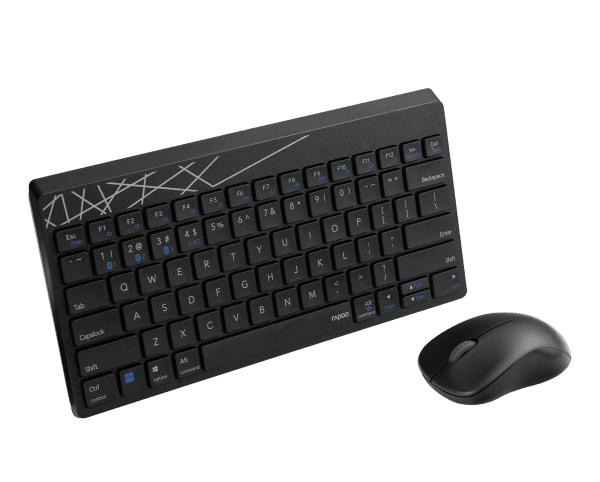 Selected image for Rapoo 8000M Multi Mode Wireless Set tastatura i miš, Crni