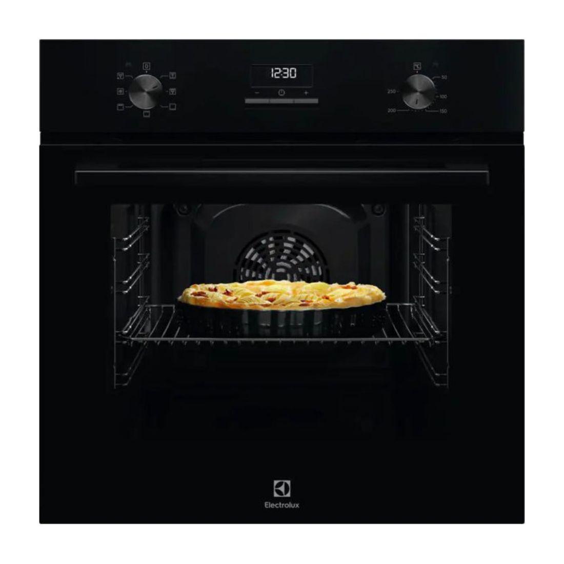 Electrolux Ugradna rerna LOH3H00BK, Ventilatorska, 65 L, Crna