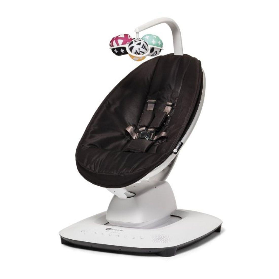 4moms Ljuljaška za bebe MamaRoo 5, 5 pokreta, 5 brzina, Bluetooth, Crna