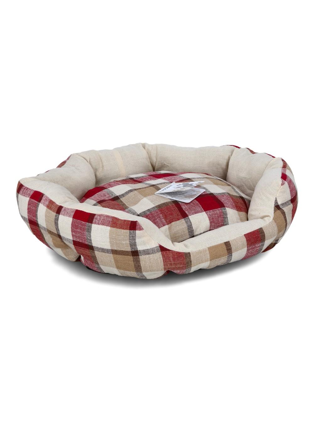 MASCOW Ovalni krevet za kućne ljubimce crveni