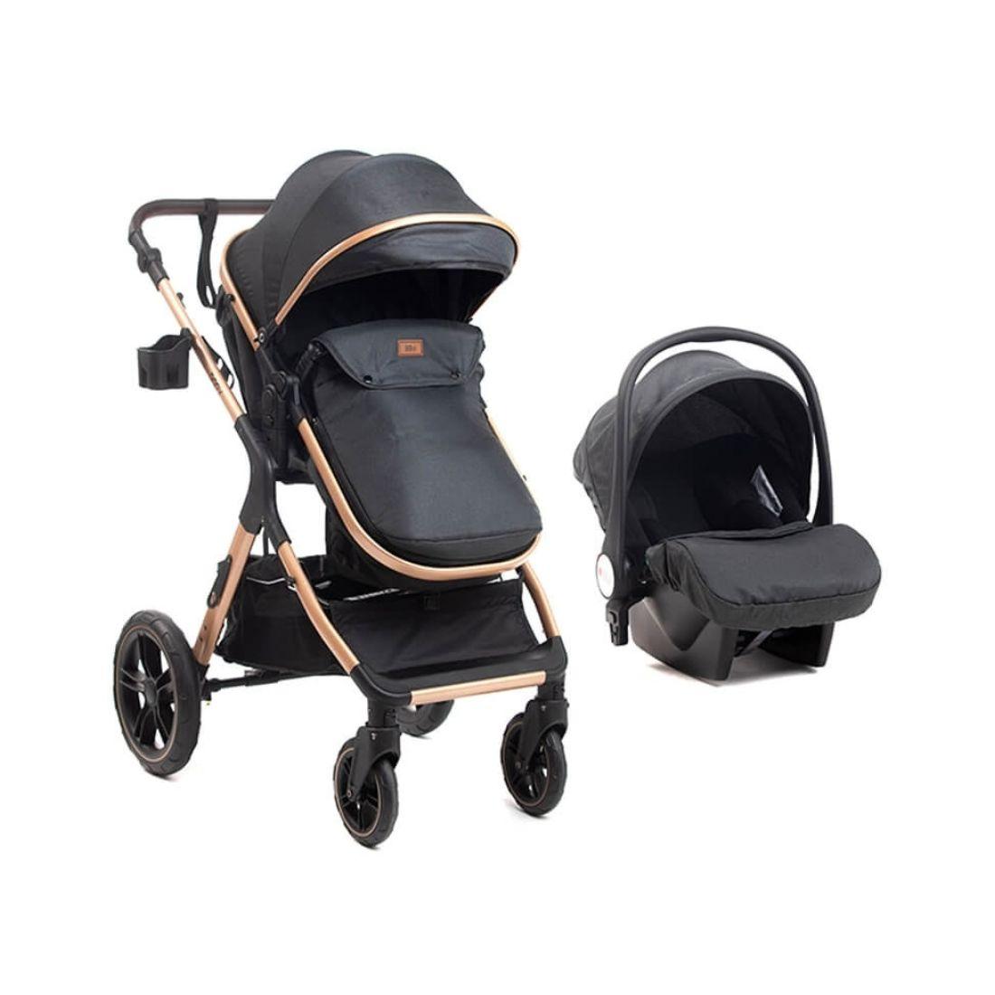 BBO Kolica za bebe 3u1 Dory, Crna