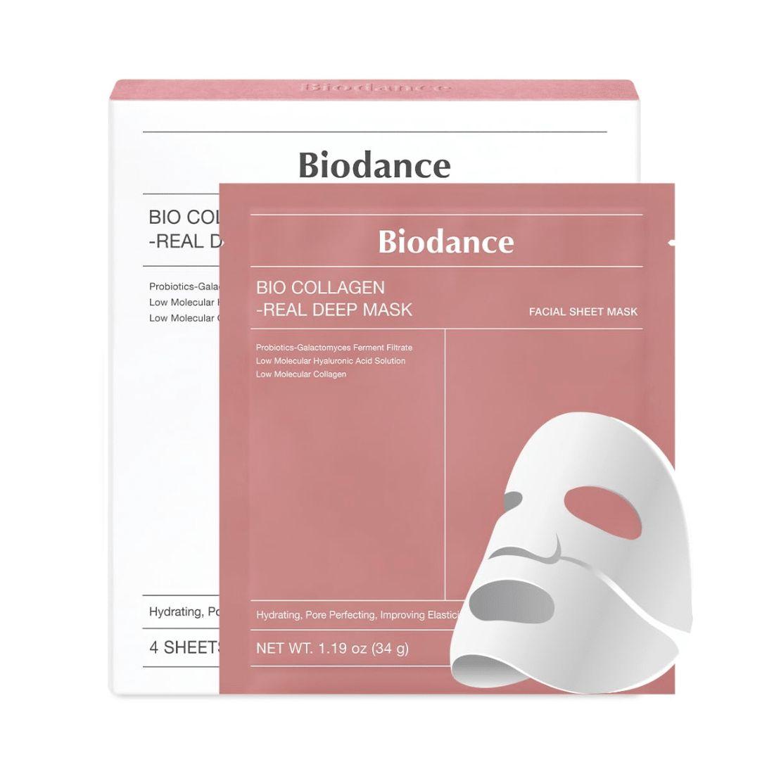 Biodance Maska za lice Bio-Collagen Real Deep Mask, 4 komada