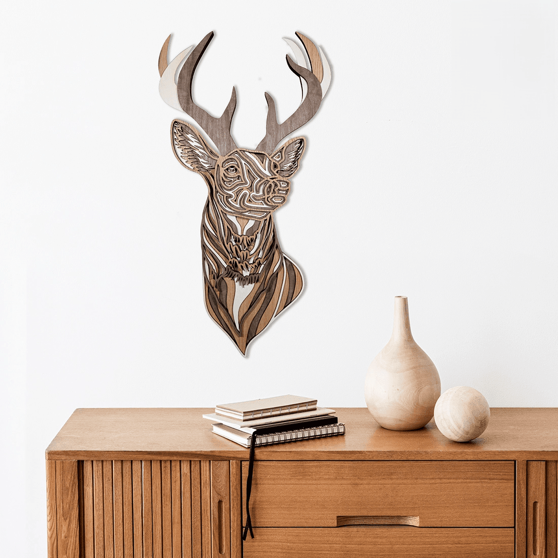 Zart Zidna dekoracija Jelen, Braon