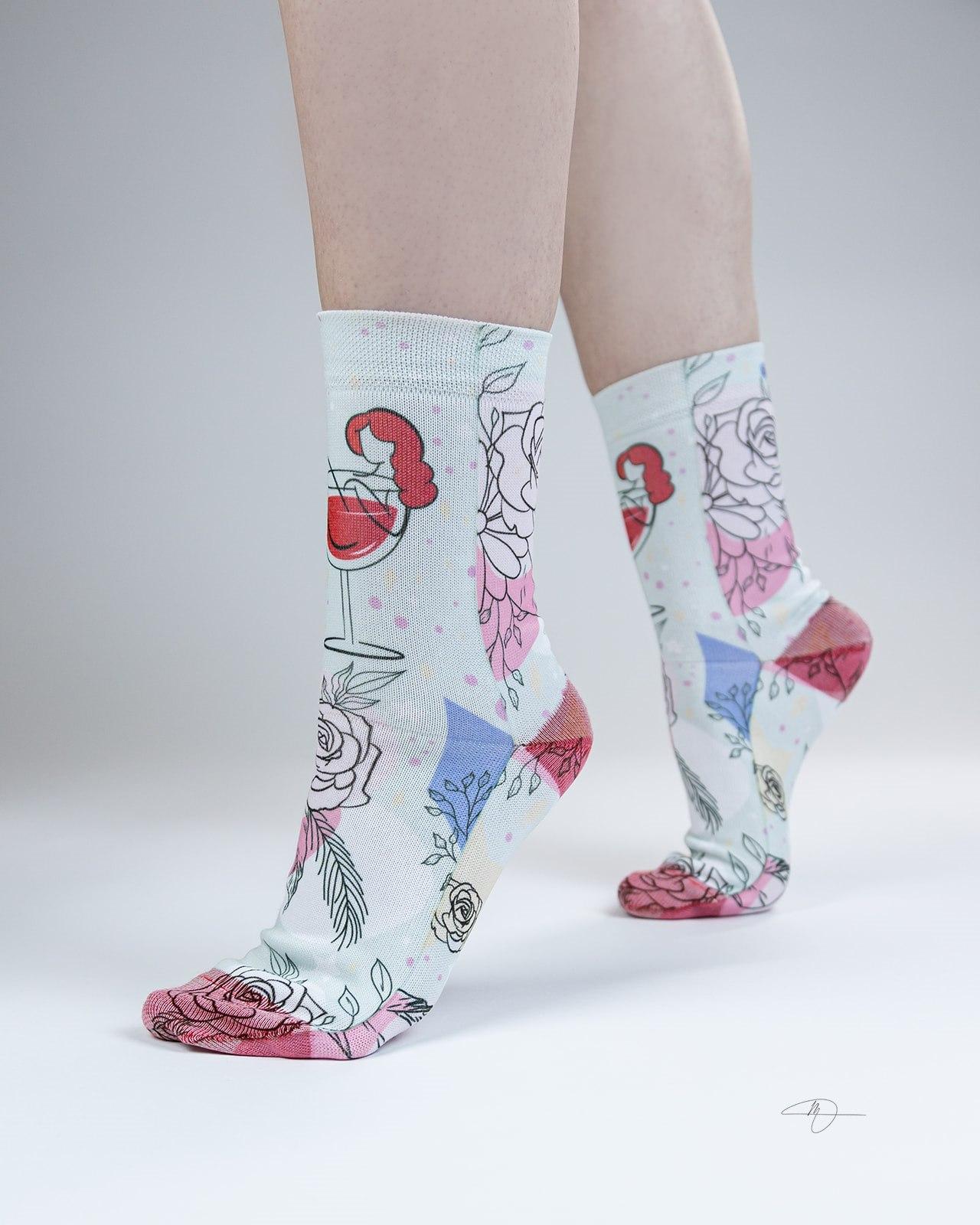 ZIBOF Čarape Merlot bele