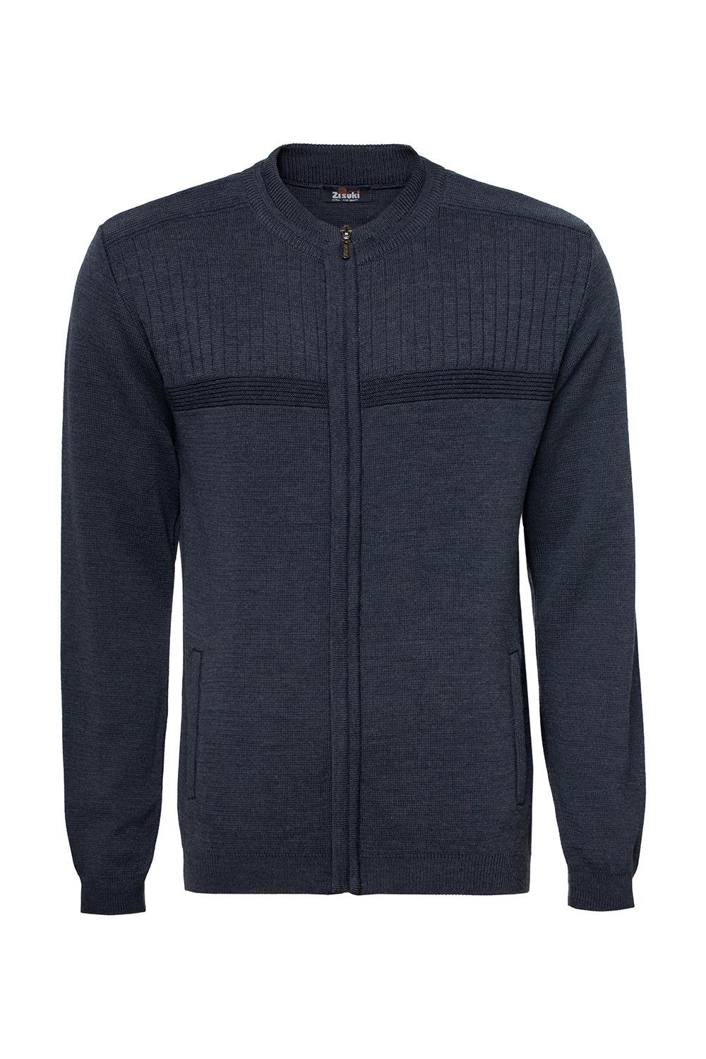 Zisuki Muški džemper sa zipom, Antracit