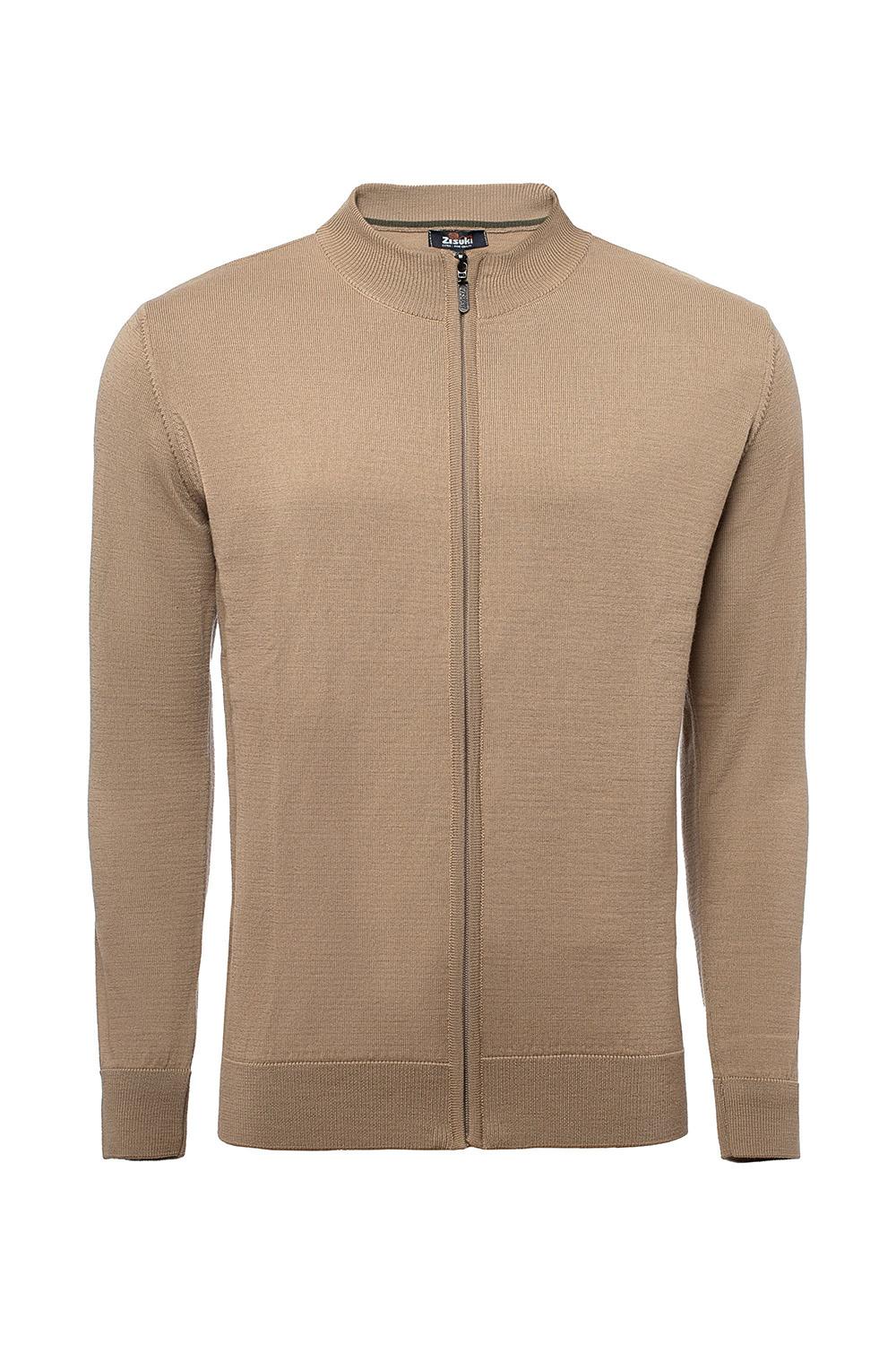 Zisuki Muški džemper sa zipom, Krem