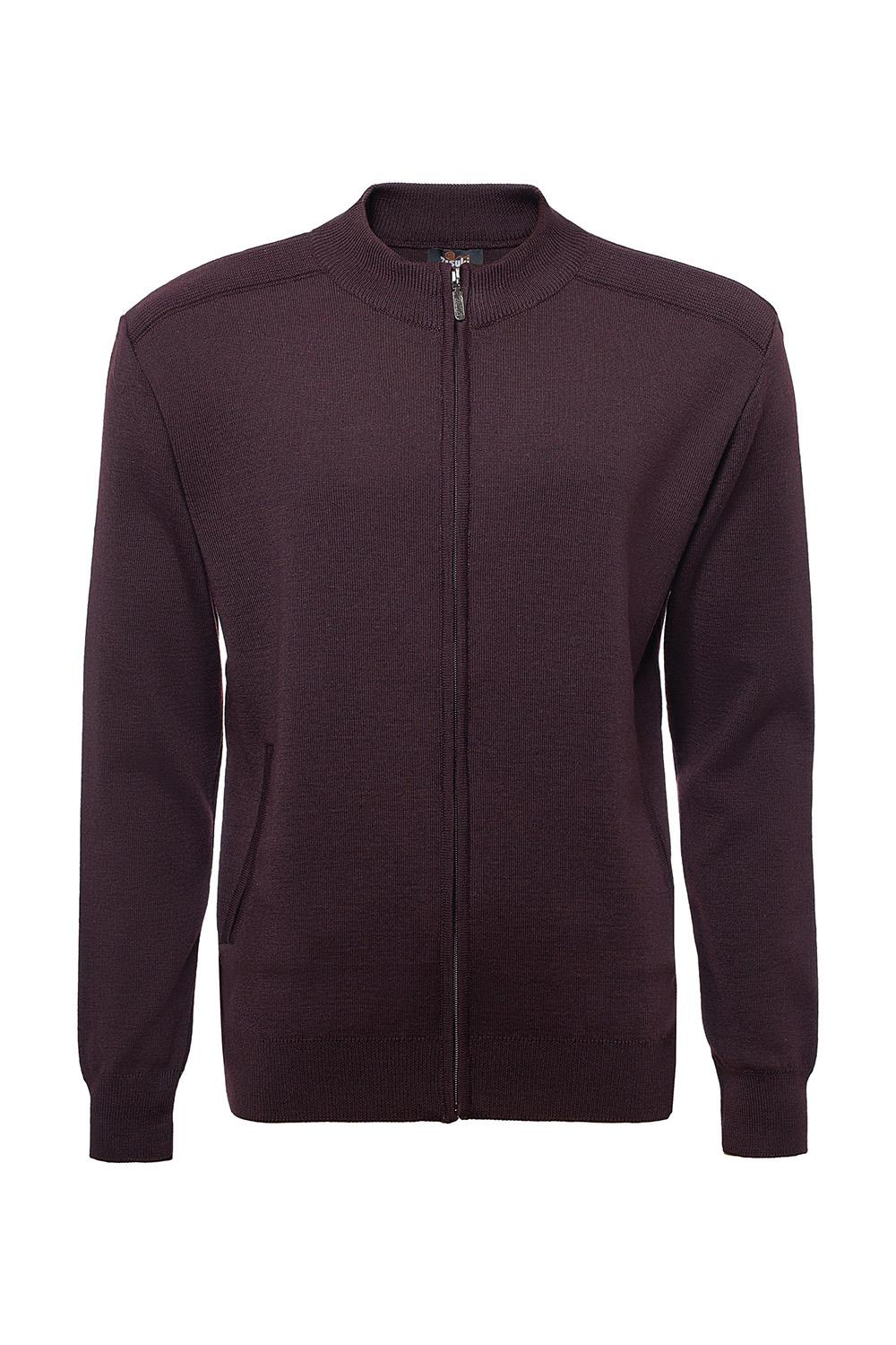 Zisuki Muški džemper sa zipom, Bordo