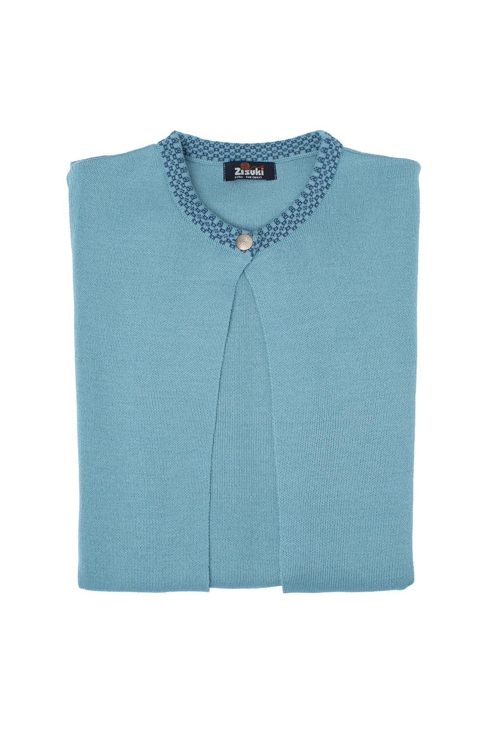 Zisuki Ženski kardigan, Okrugli izrez, Svetloplavi