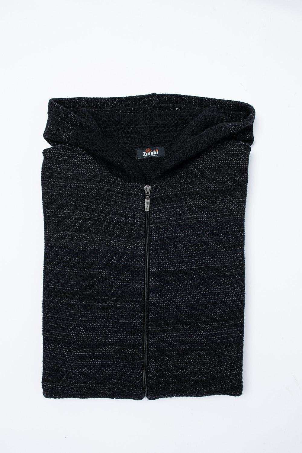 Zisuki Ženska jakna sa kapuljačom, Crna