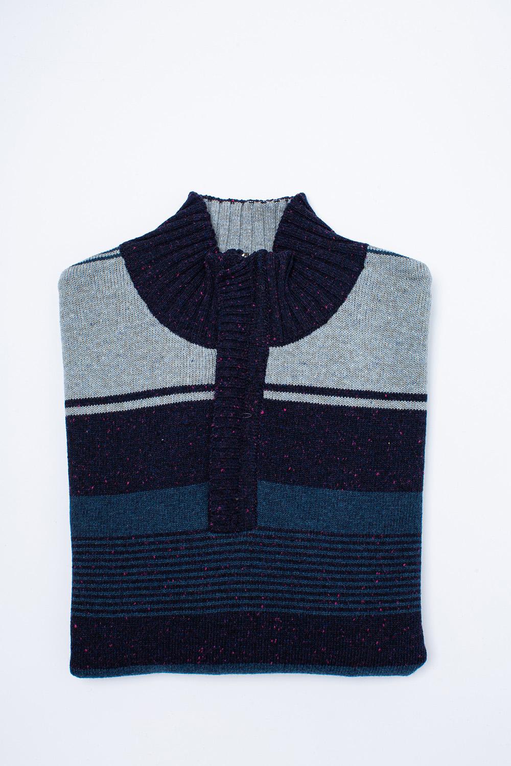 Zisuki Muški džemper sa zipom, Teget