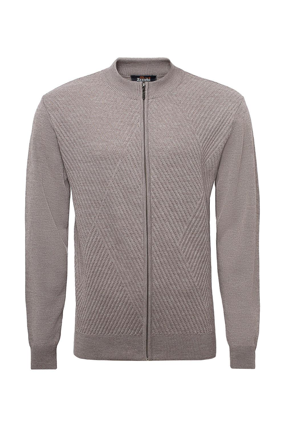 Zisuki Muški džemper sa zipom, Lešnik