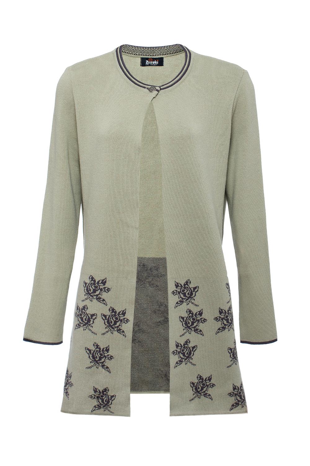 Zisuki Ženski kardigan, Zeleni