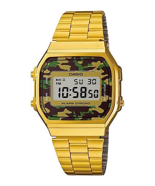 Casio Unisex sat A168WEGC-3, Šareno kućište, Zlatna boja
