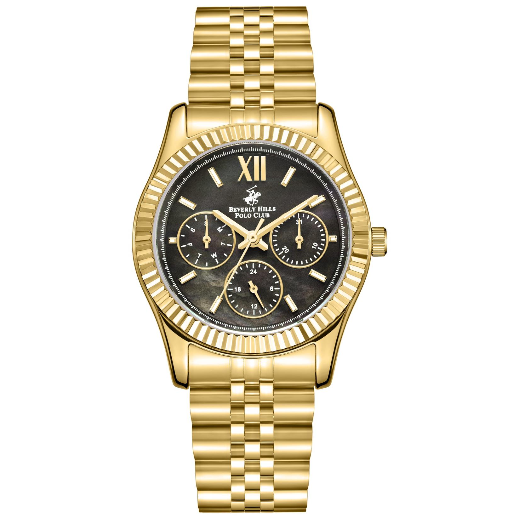 Beverly Hills Polo Club Ženski sat BP3169C.160, Sedefasto kućište, Zlatne boje