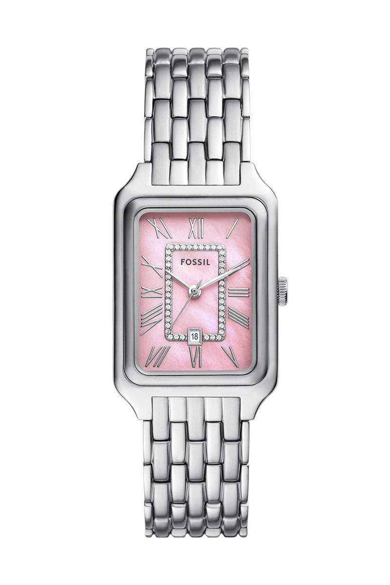 Fossil Ženski sat ES5401, Roze kućište, Srebrne boje