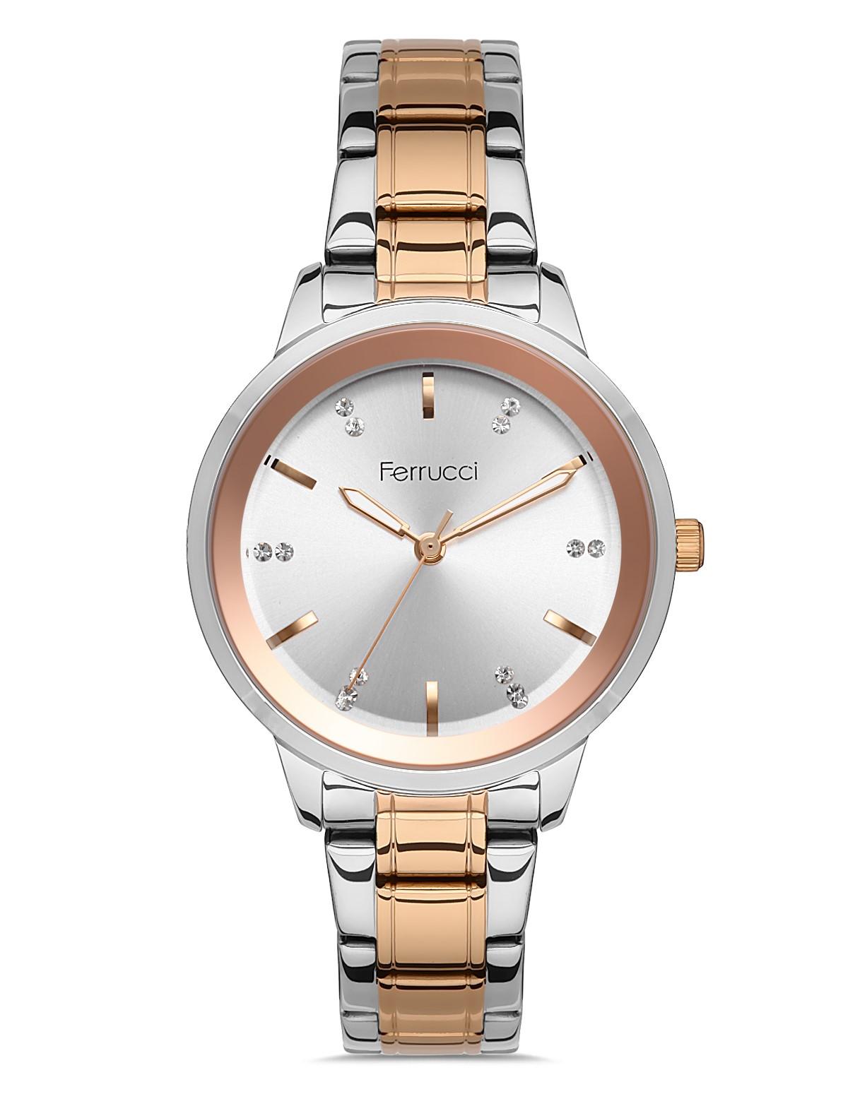 FERRUCCI Ženski sat FC13863M.03 rose gold-srebrni