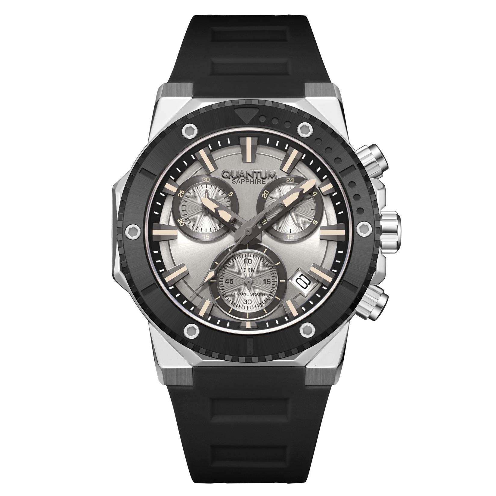 Quantum Muški sat HNG1232.371, Srebrno kućište, Crni