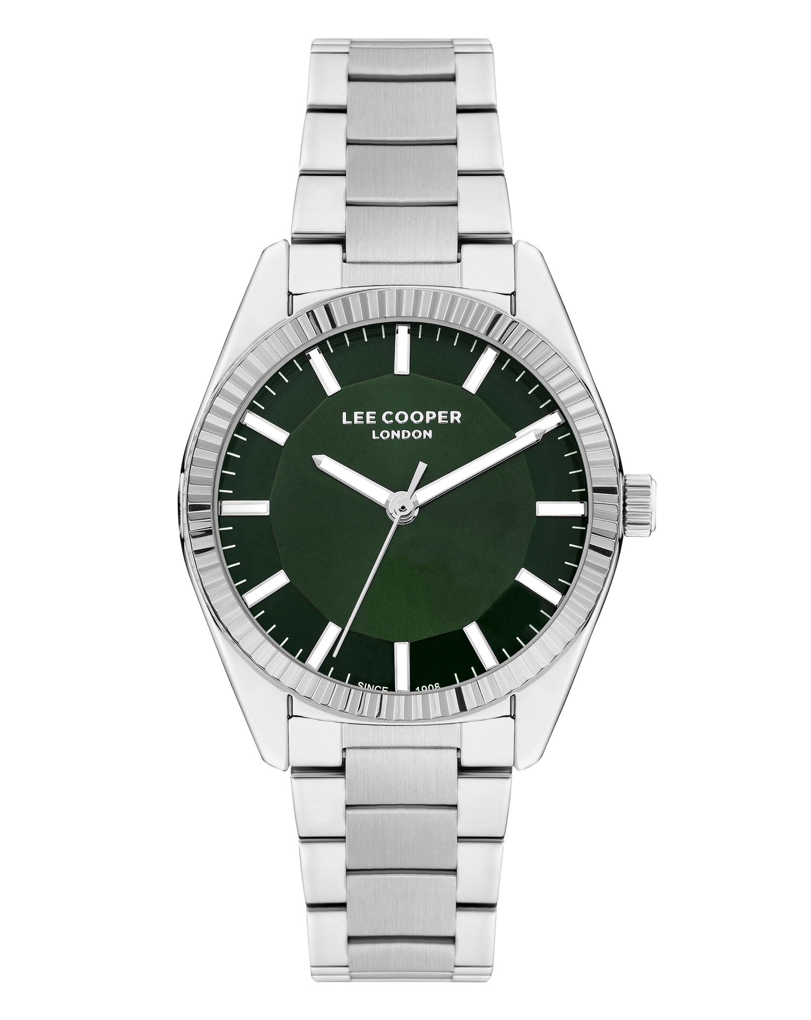 Lee Cooper Ženski sat LC07951.370, Zeleno kućište, Srebrne boje