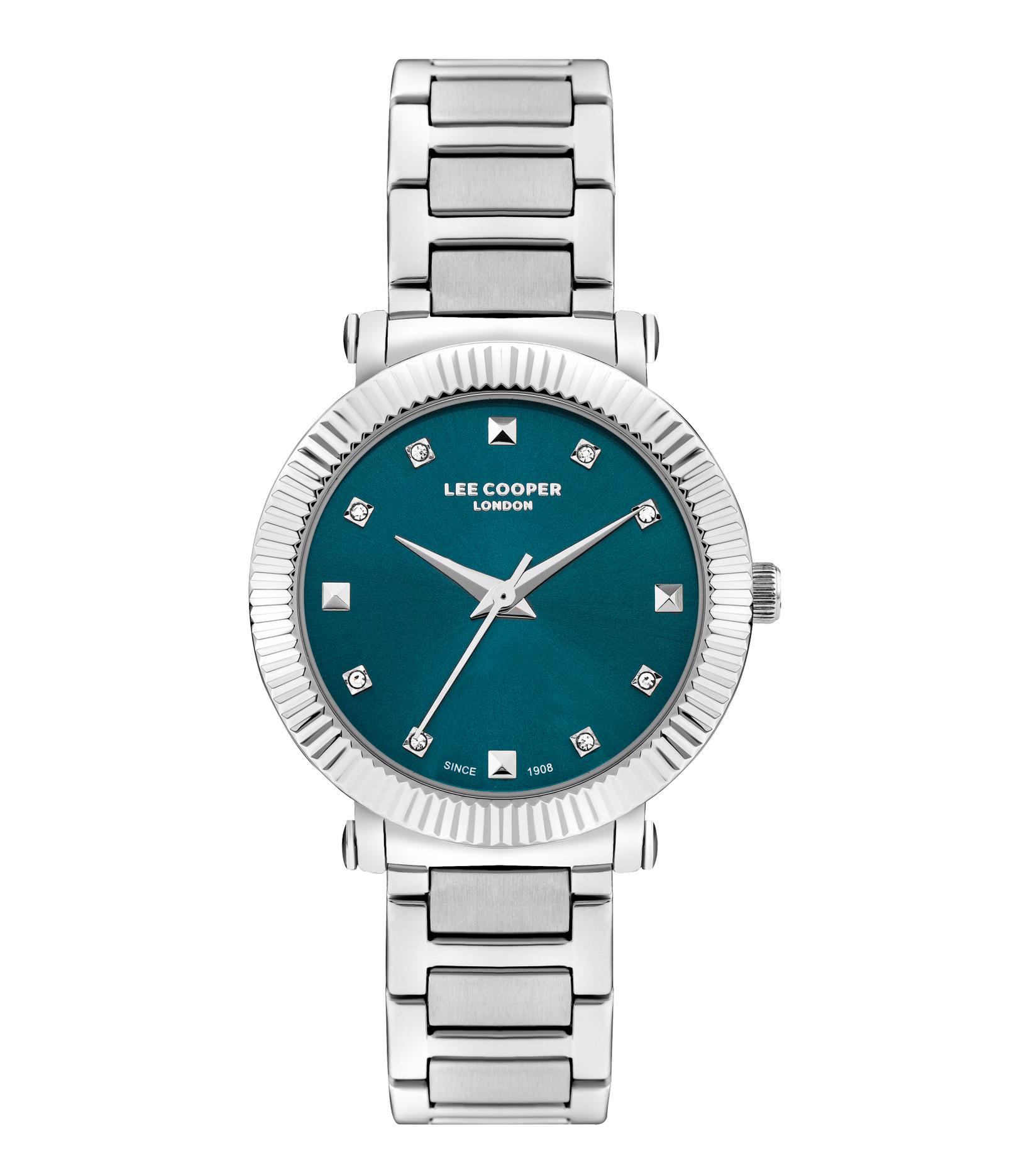 Lee Cooper Ženski sat LC07955.390, Plavo kućište, Srebrne boje