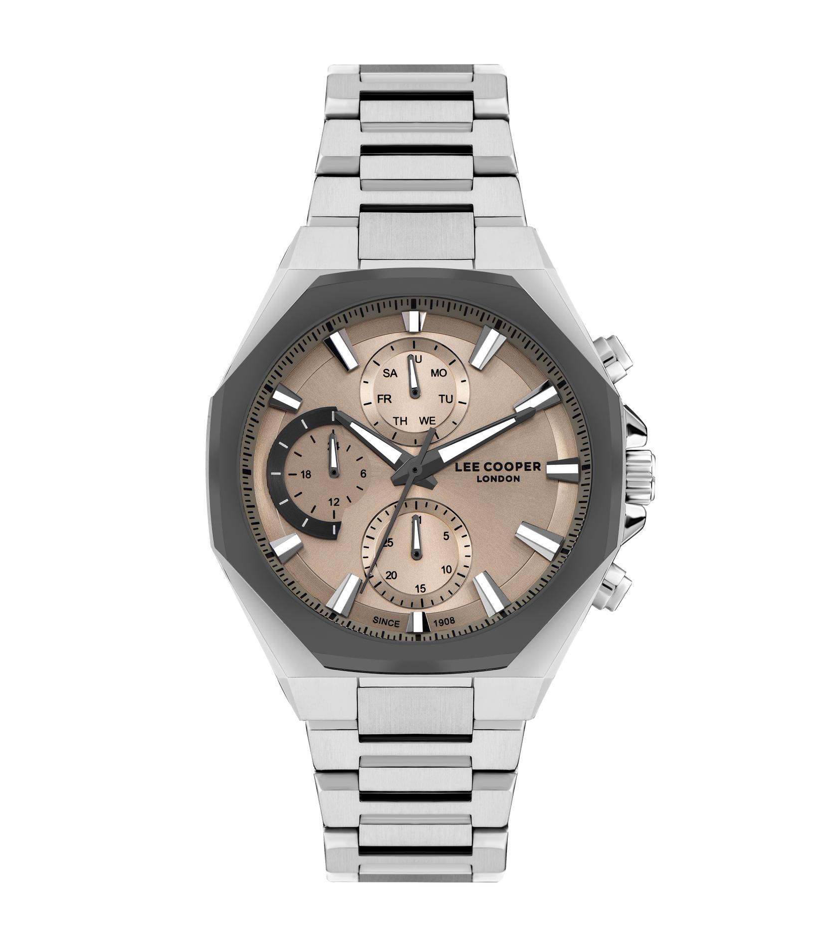 Lee Cooper Muški sat LC07971.360, Srebrno kućište, Srebrne boje