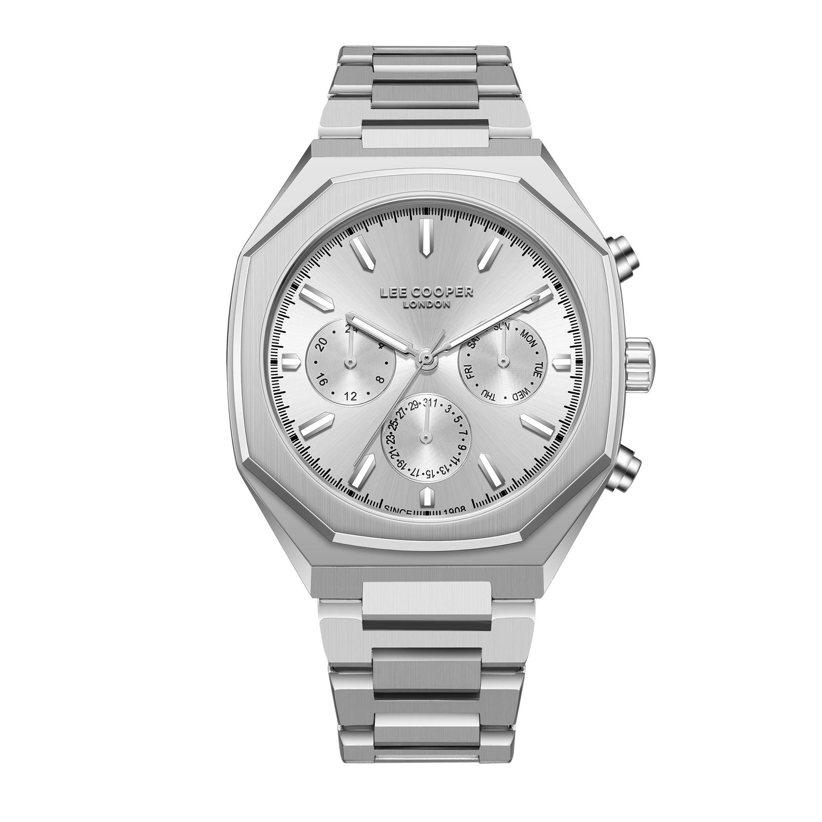 Lee Cooper Muški sat LC08045.331, Srebrno kućište, Srebrne boje