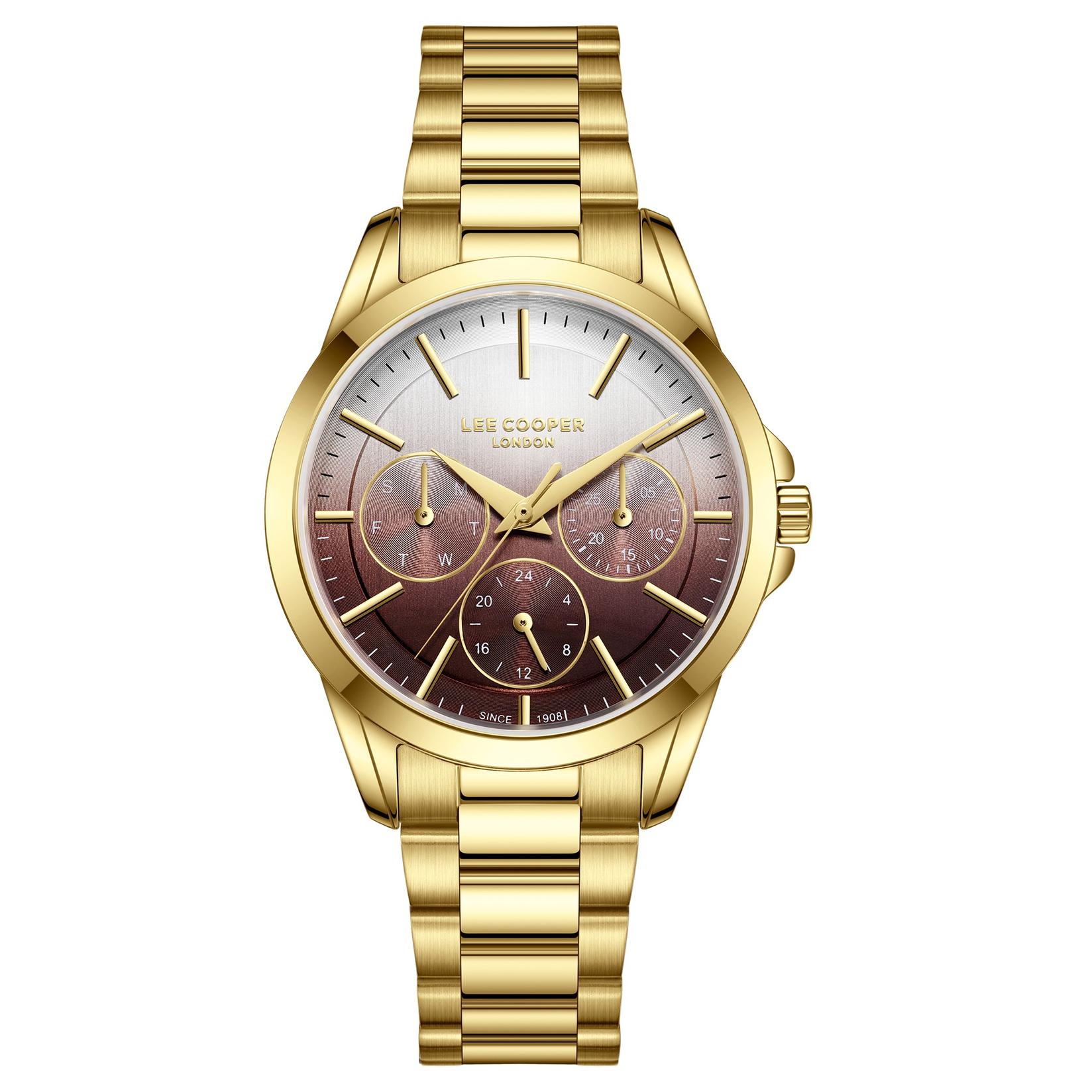 Lee Cooper Ženski sat LC08141.150, Šareno kućište, Zlatna boja