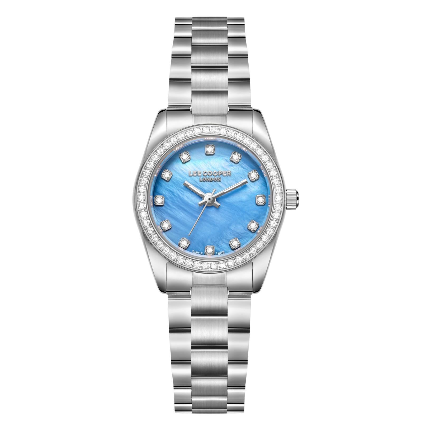 Lee Cooper Ženski sat LC08155.390, Plavo kućište, Srebrne boje