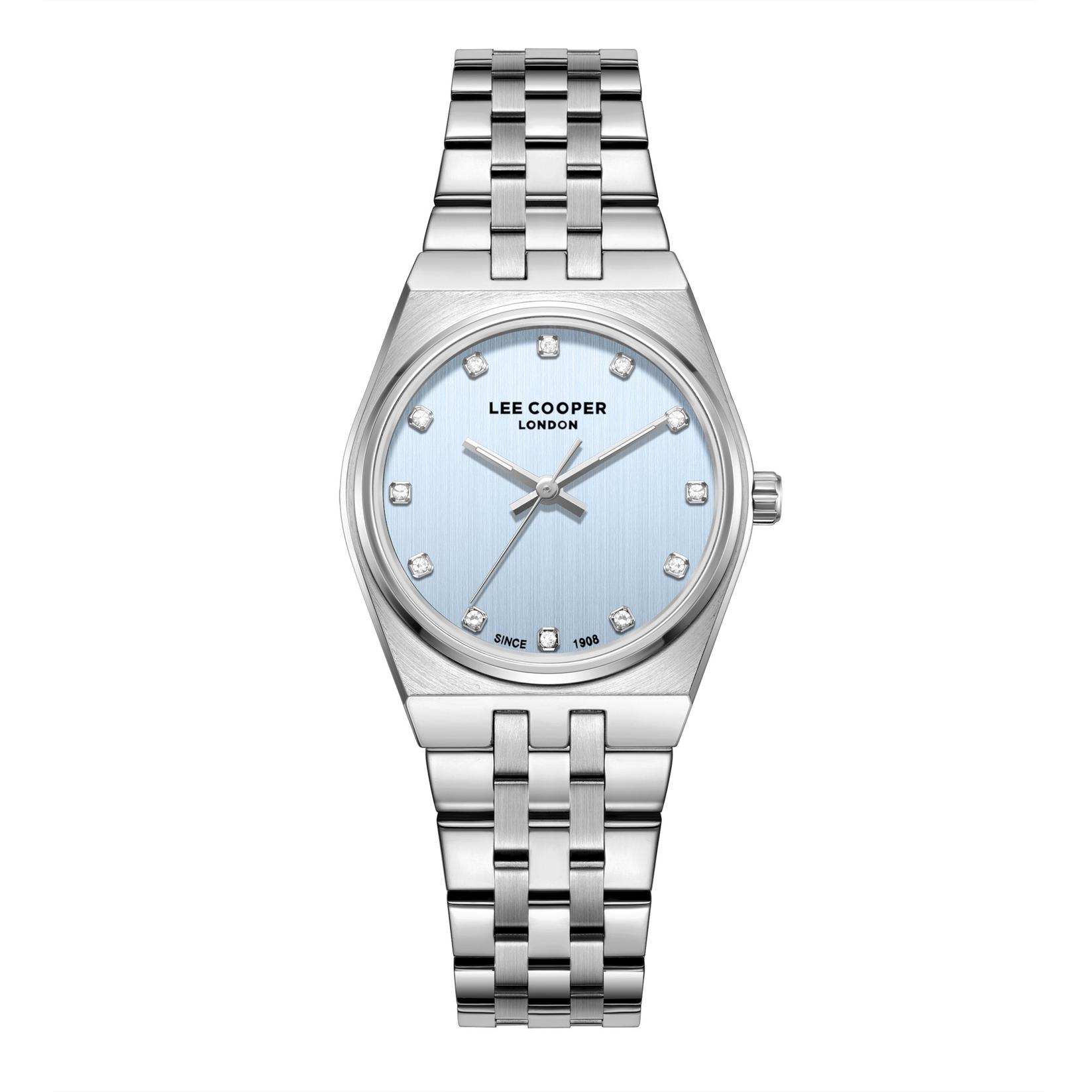 Lee Cooper Ženski sat LC08204.300, Plavo kućište, Srebrne boje