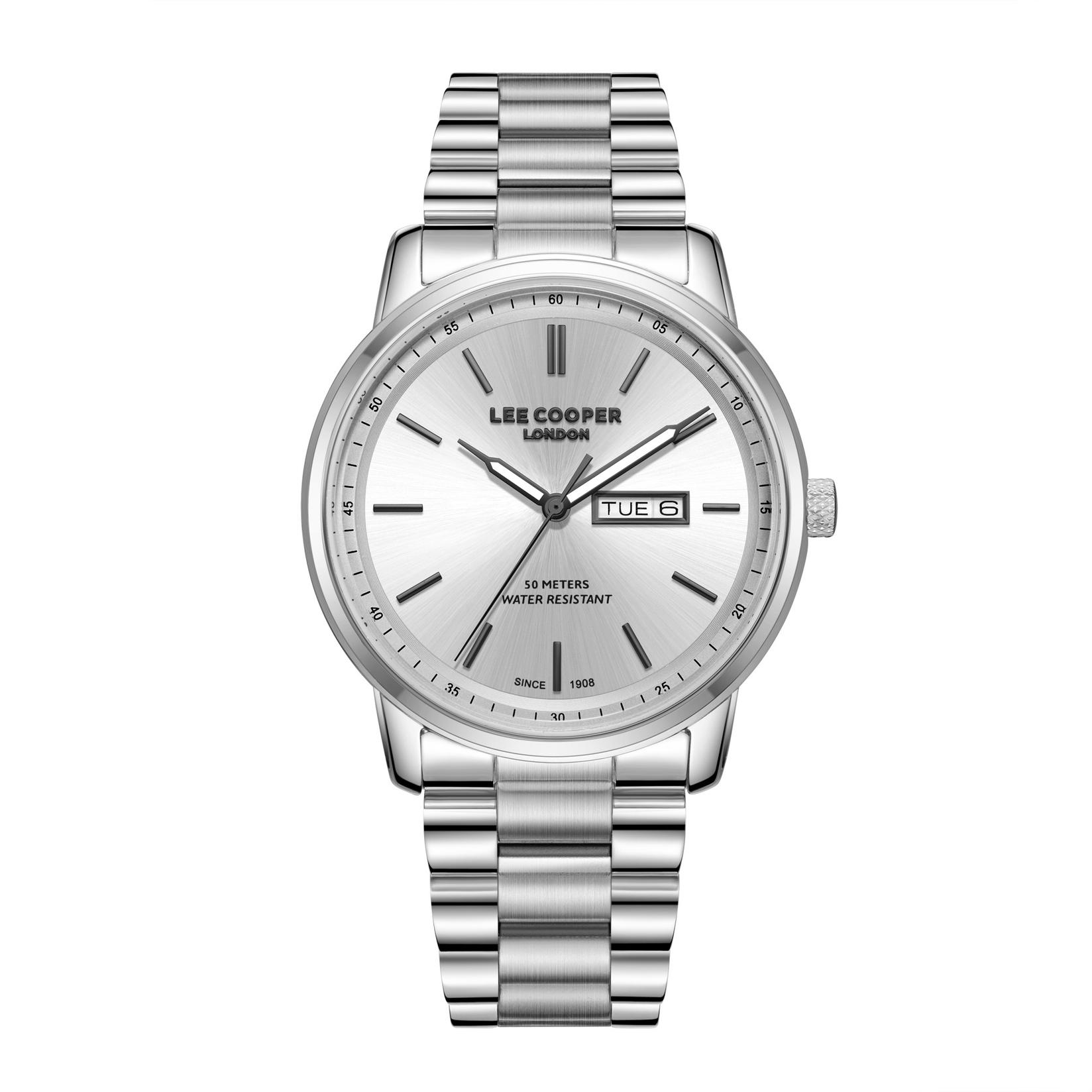 Lee Cooper Muški sat LC08236.330, Srebrno kućište, Srebrne boje