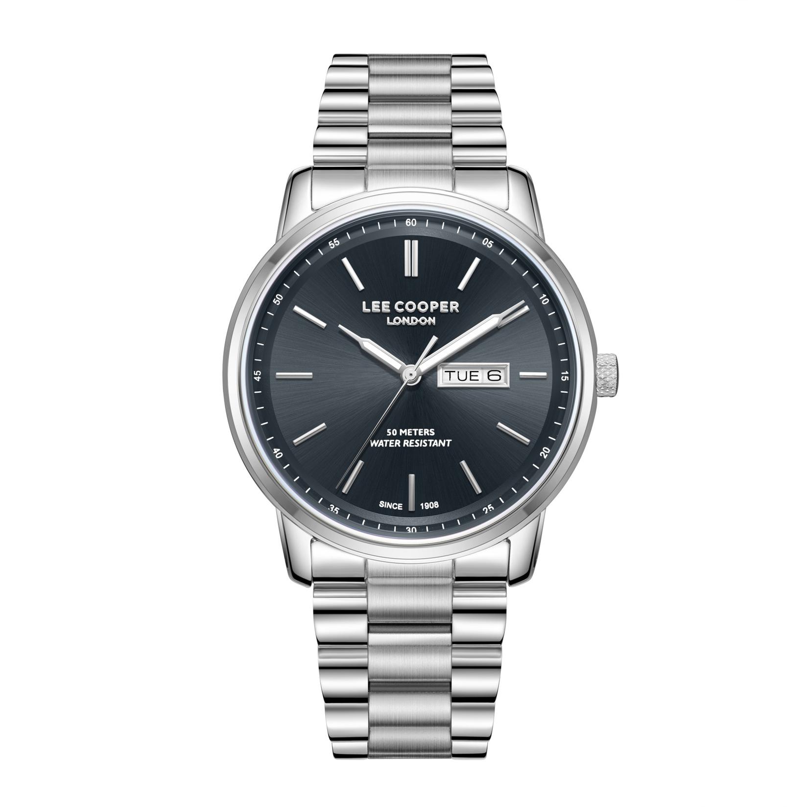 Lee Cooper Muški sat LC08236.390, Teget kućište, Srebrne boje