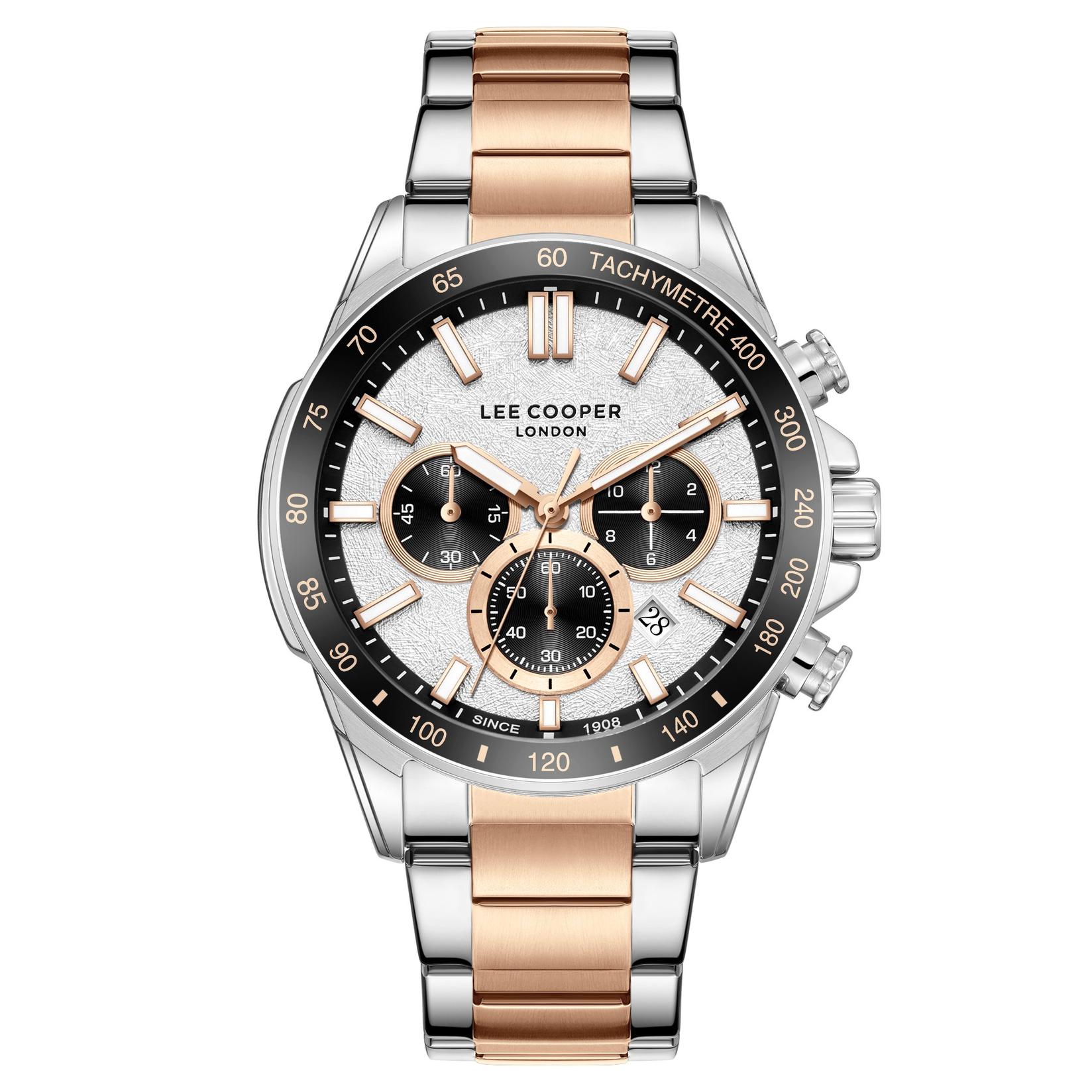 Lee Cooper Muški sat LC08240.530, Kućište srebrne boje, Šareni