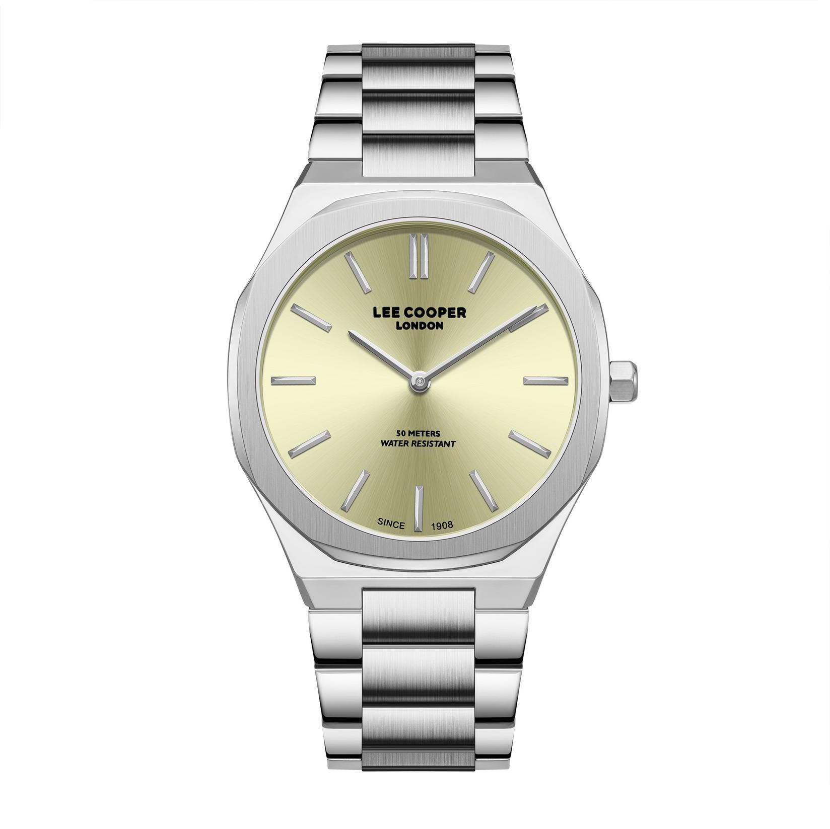 Lee Cooper Muški sat LC08275.310, Zlatno kućište, Srebrne boje