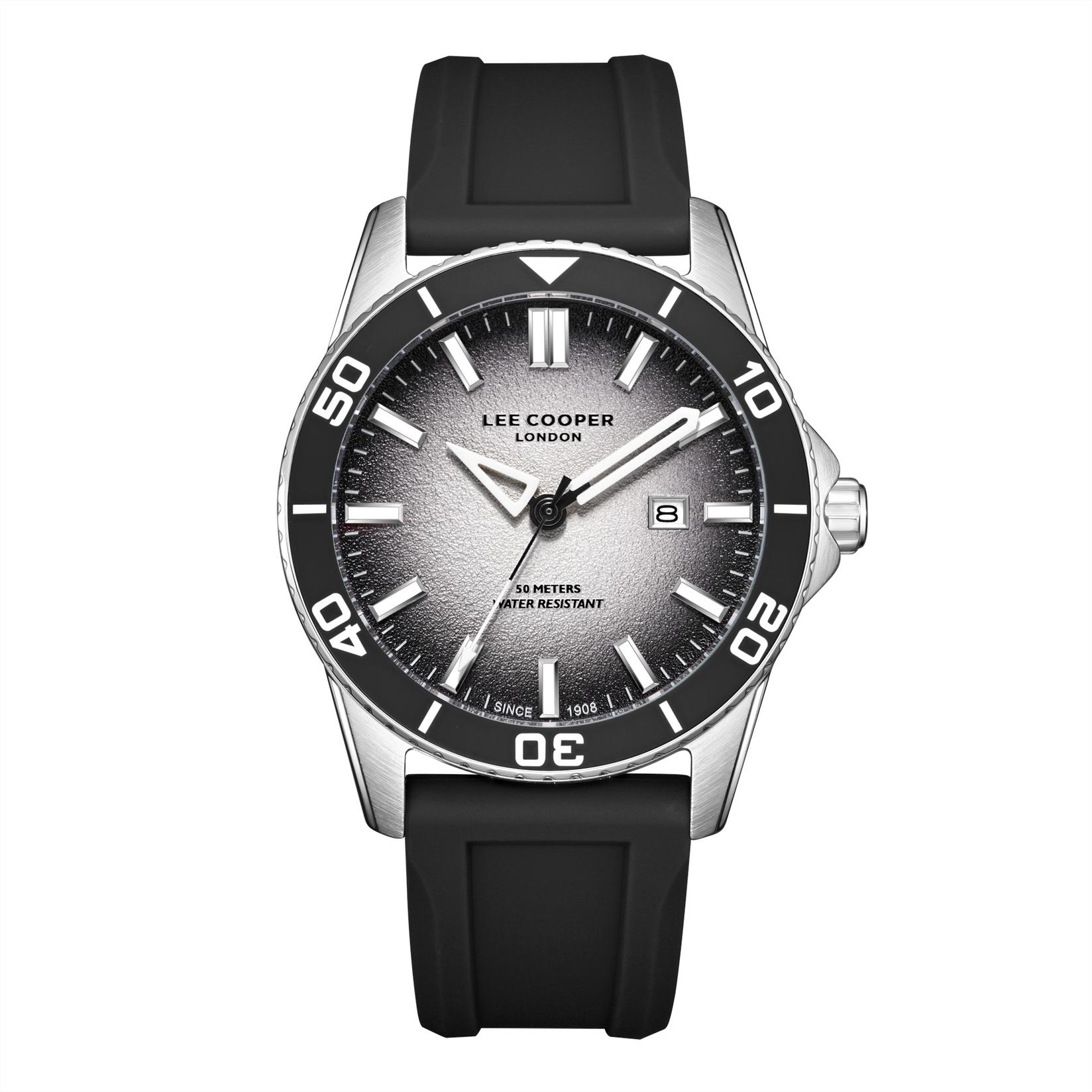 Lee Cooper Muški sat LC08278.351, Crno kućište, Crni