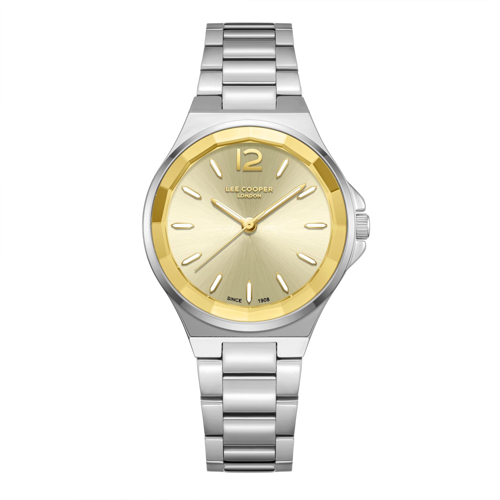 Lee Cooper Ženski sat LC08286.310, Zlatno kućište, Srebrne boje