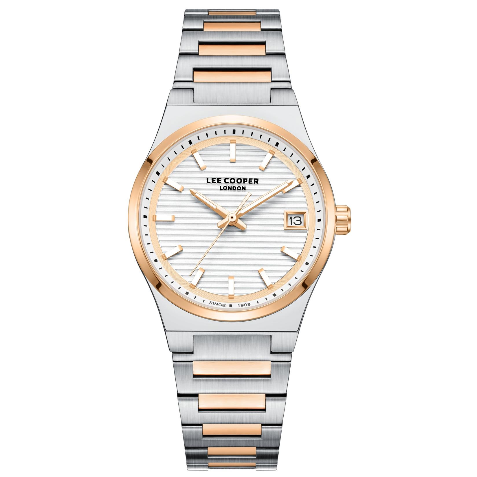 Lee Cooper Ženski sat LC08289.530, Srebrno kućište, Srebrno-rose gold