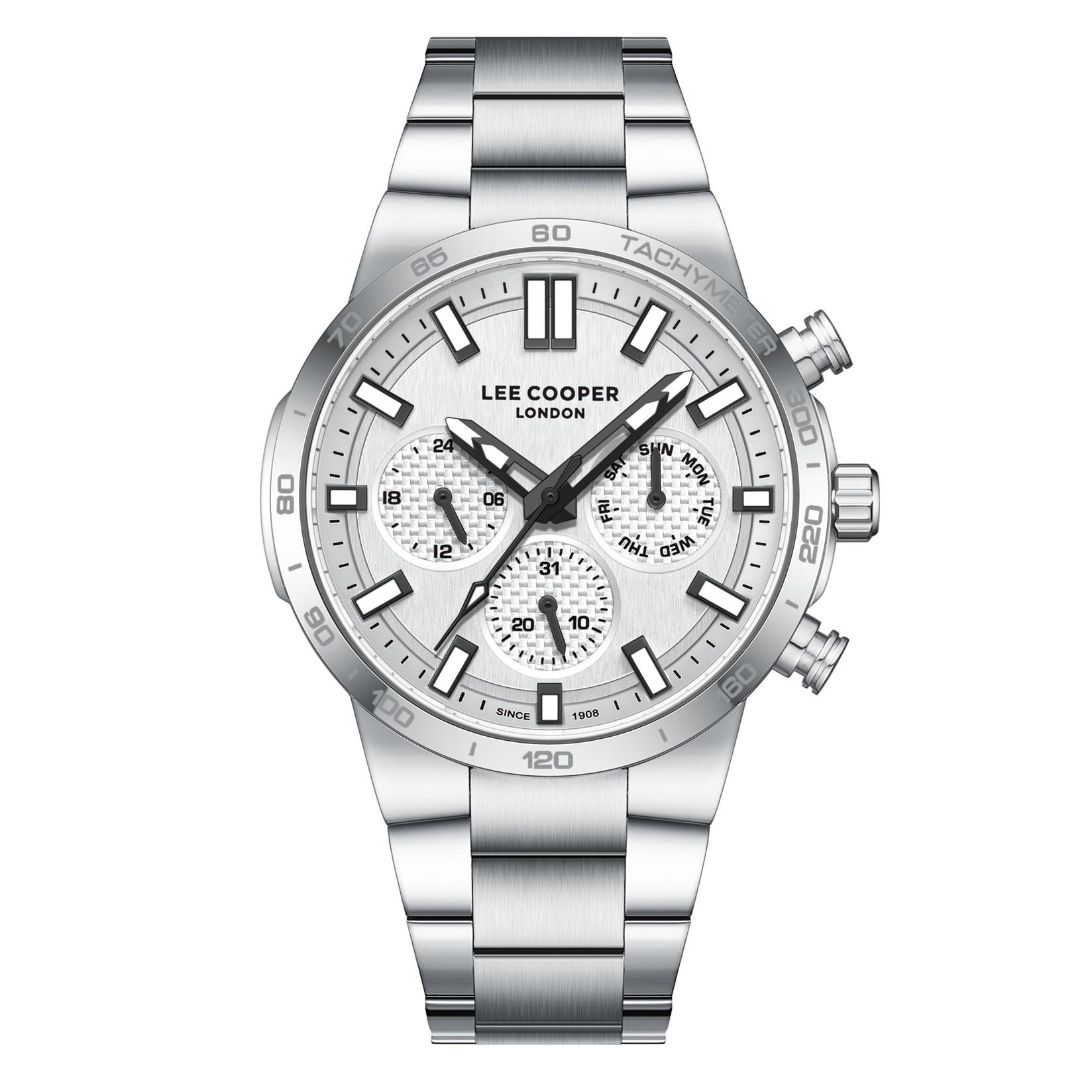 Lee Cooper Muški sat LC08293.330, Srebrno kućište, Srebrne boje