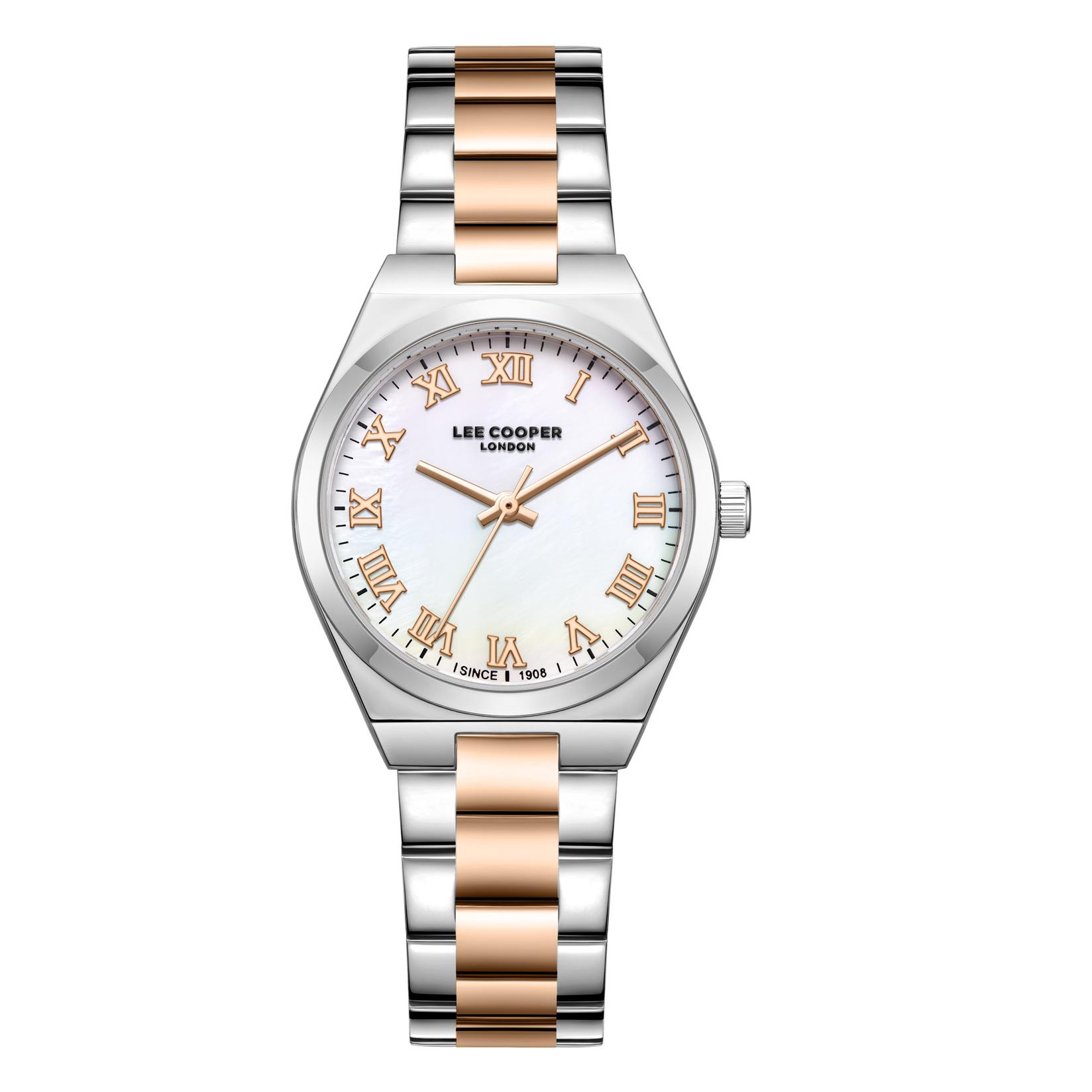 Lee Cooper Ženski sat LC08298.530, Srebrno kućište, Srebrno-rose gold