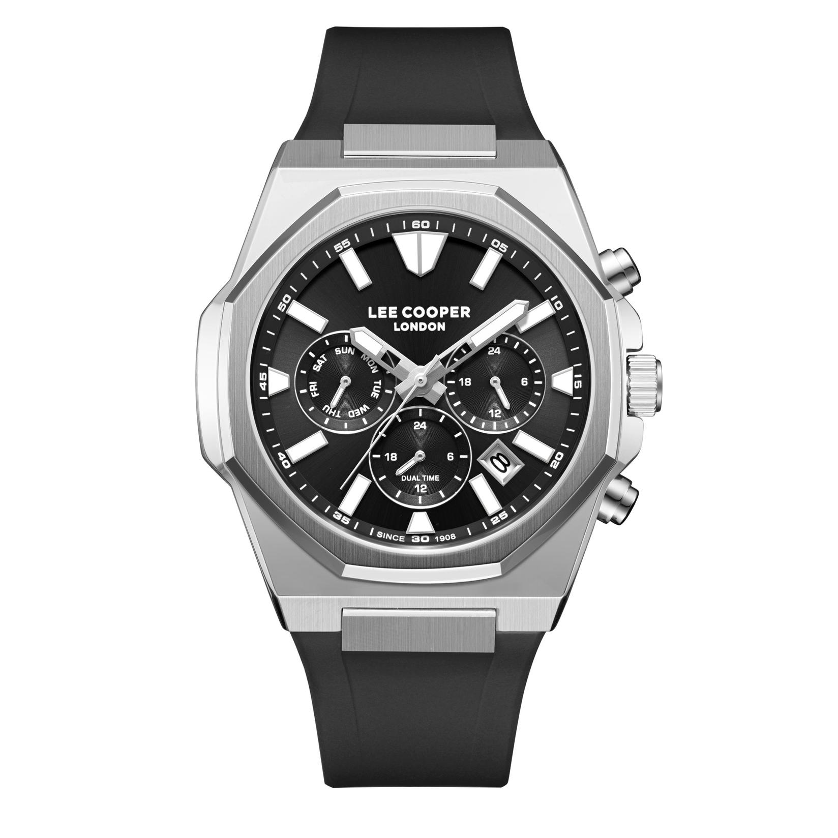 Lee Cooper Muški sat LC08313.351, Crno kućište, Crni