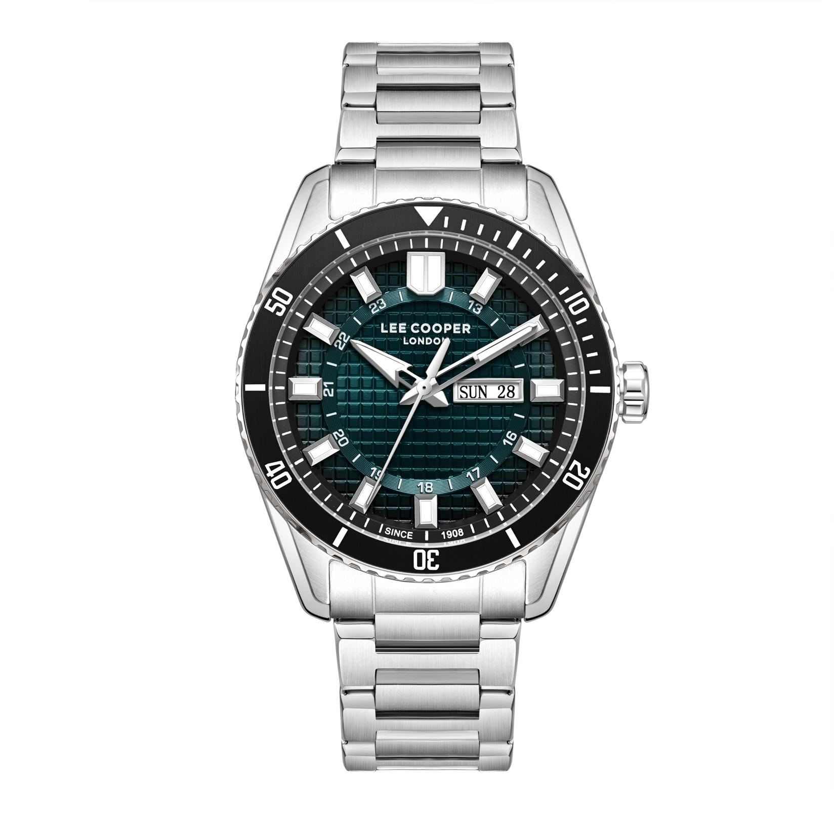 Lee Cooper Muški sat LC08314.370, Teget kućište, Srebne boje