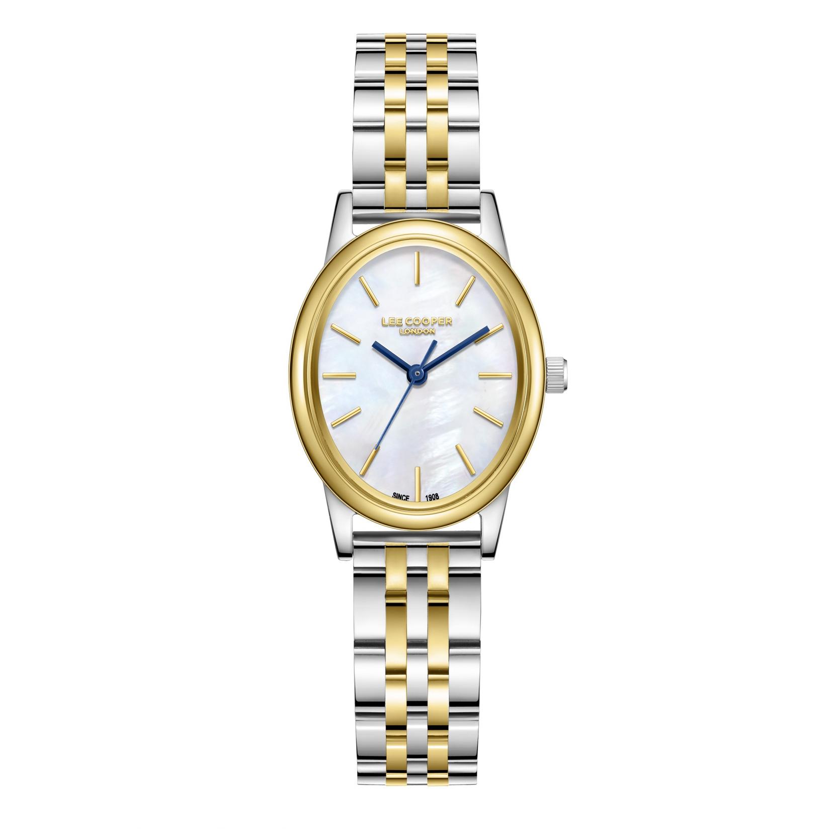 Lee Cooper Ženski sat LC08319.220, Sedefasto kućište, Srebrno-zlatne boje
